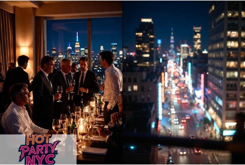 NYC nightlife comparison between private penthouse party entertainment and strip club experience