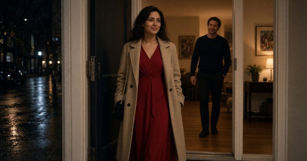 A dancer arrives for a last-minute stripper booking in an NYC apartment.